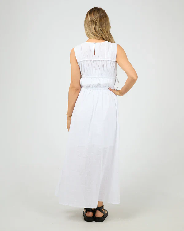 All About Eve - Lou Lou Tie Maxi Dress - White - Image 5