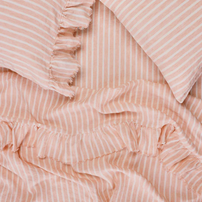 Society of Wanderers - Pesca Stripe Fitted Sheet - King - Image 3